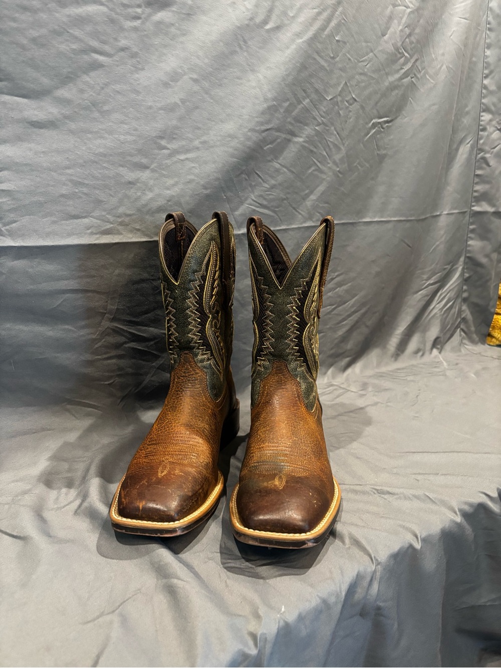 Ariat Two-Tone Brown Leather Western Cowboy Boots
